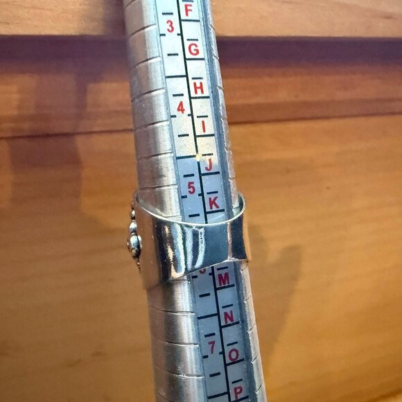 Mystic Topaz Sterling Silver Ring: Napoleon Handmade Ottoman Style Size 6 - Picture 6 of 7